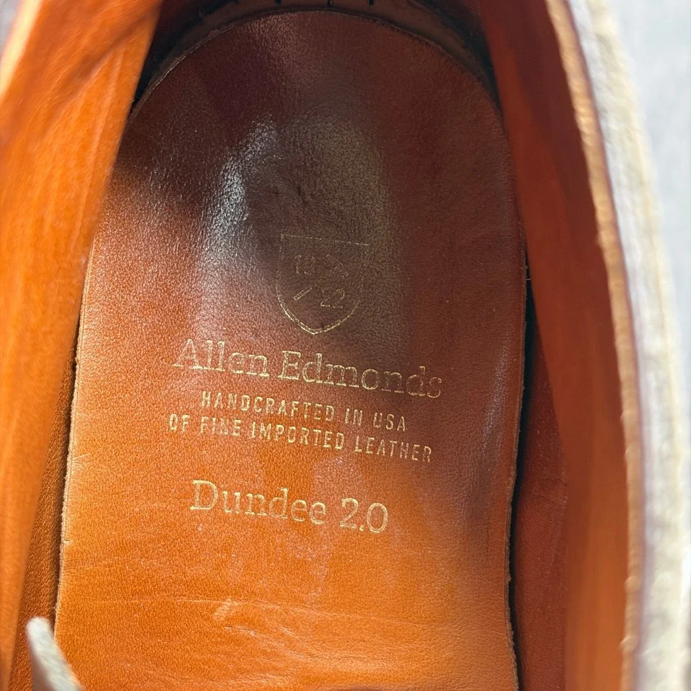 Allen Edmonds Dundee 2.0 Chukka Boots Mens 10 D Brown Suede Goodyear Welt USA